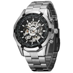 Механічний годинник з автопідзаводом Winner Timi Silver