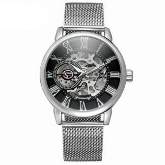 Механічний годинник Forsining Rich (silver)