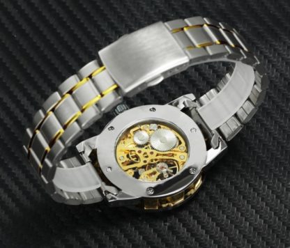 Механические часы Winner Skeleton Steel (gold)