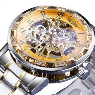 Механічний годинник Winner Stones (silver-gold)