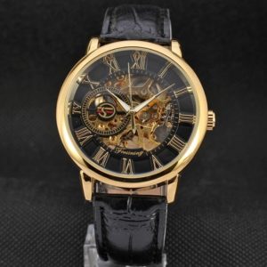 Механічний годинник Forsining Rich (black-gold)