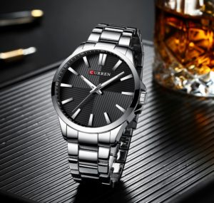 Чоловічий годинник Curren (silver-black)