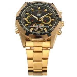 Механічний годинник з автопідзаводом FORSINING TEXAS (gold-black)