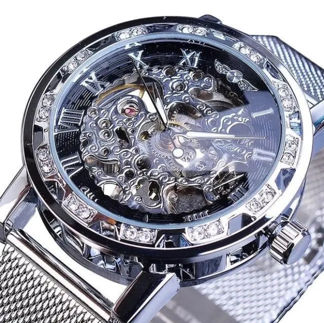 Механічний годинник Winner Diamonds (silver) Механічний годинник Winner Diamonds (silver)