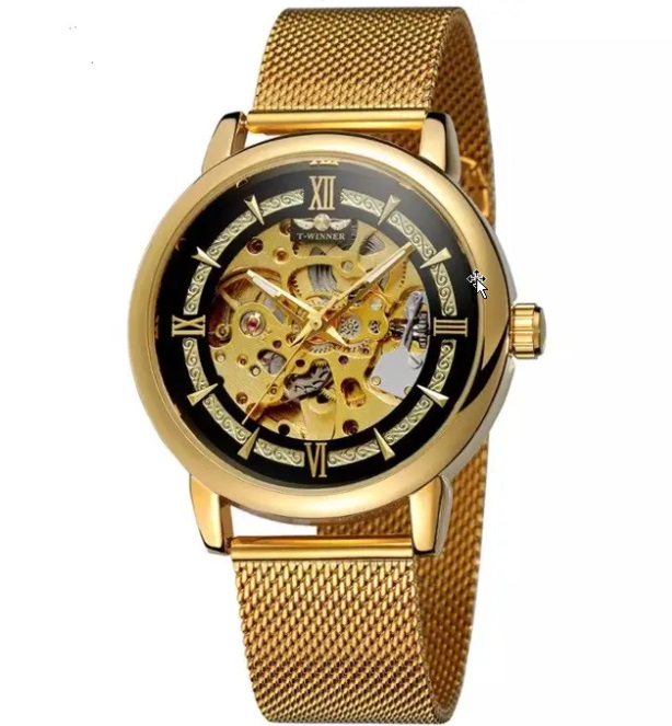 Механічний годинник T-Winner Skeleton (gold) Механічний годинник T-Winner Skeleton (gold)