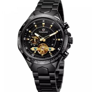 Механічний годинник з автоподзаводом Forsining (black)