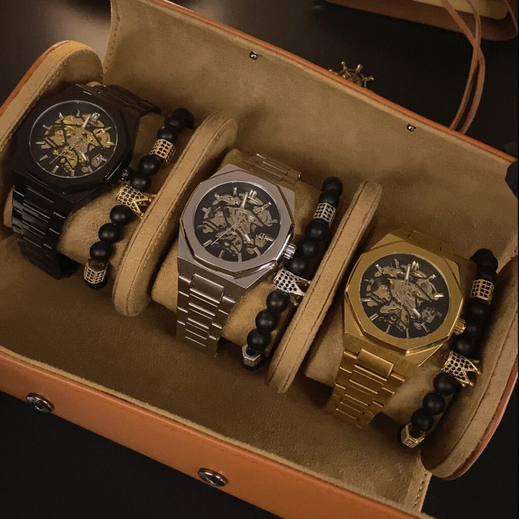 Механічний годинник з автопідзаводом Forsining Skeleton (silver)