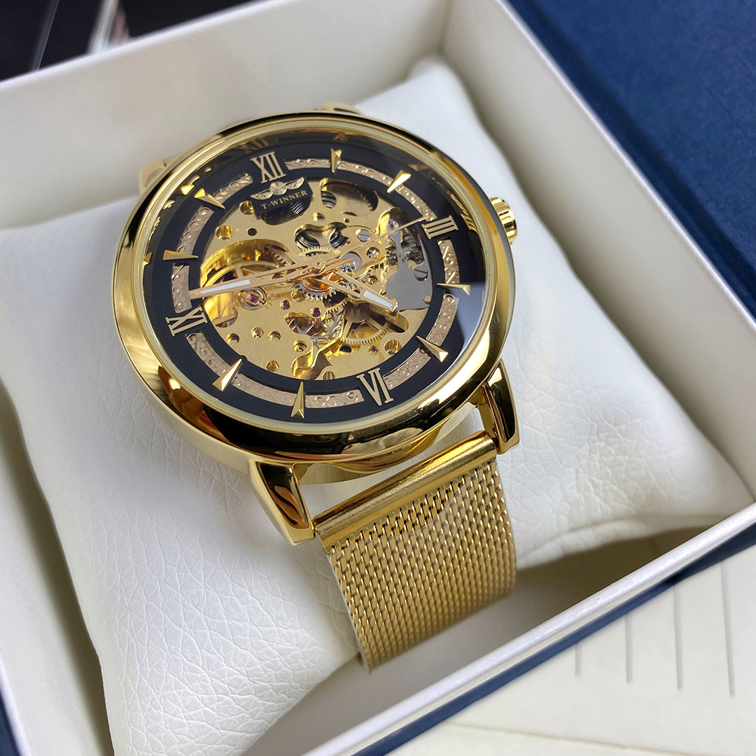 Механічний годинник T-Winner Skeleton (gold) Механічний годинник T-Winner Skeleton (gold)