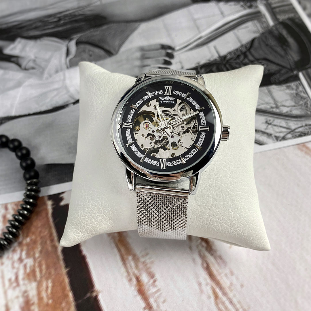 Механічний годинник T-Winner Skeleton (silver) Механічний годинник T-Winner Skeleton (silver)