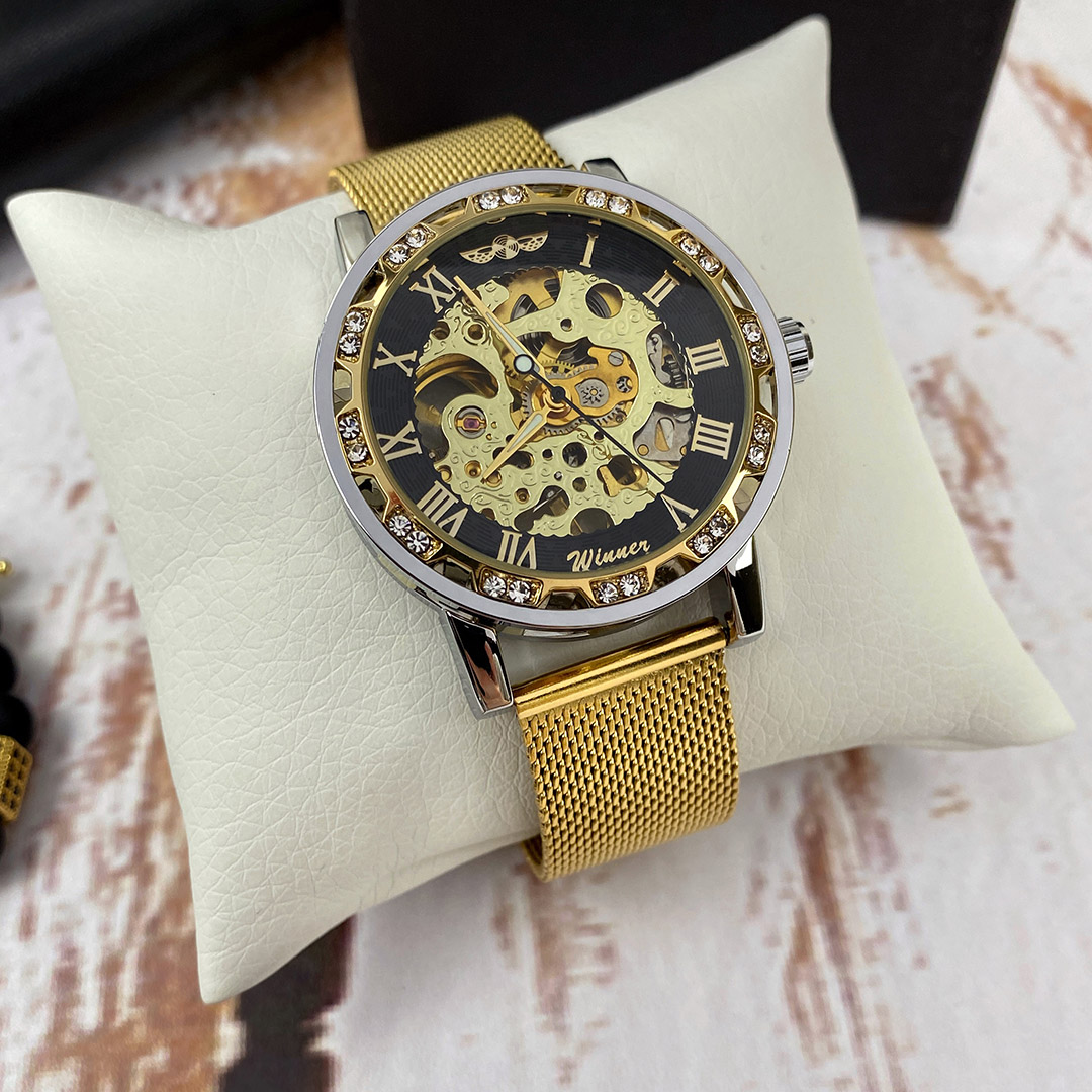 Механічний годинник Winner Diamonds (gold) Механічний годинник Winner Diamonds (gold)
