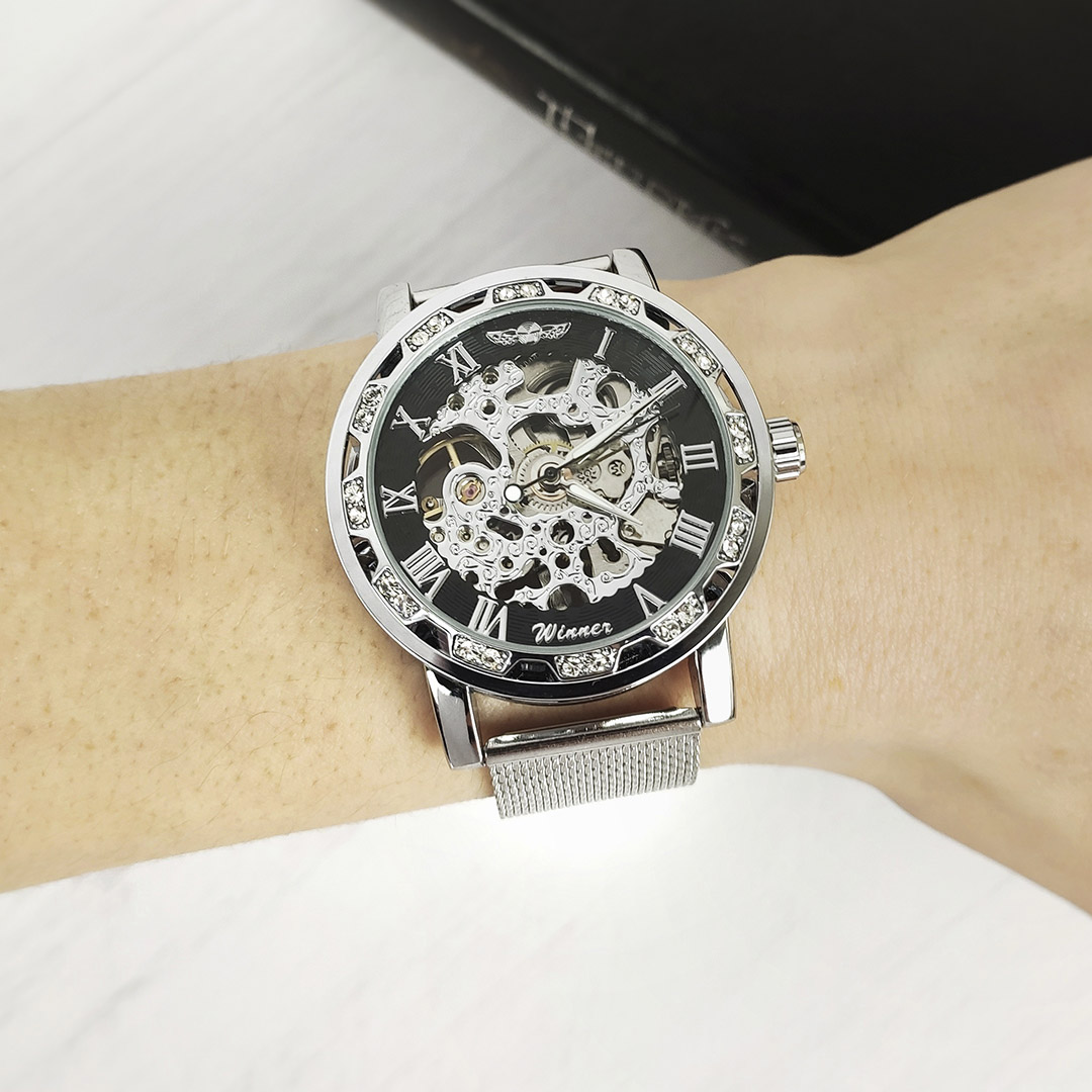 Механічний годинник Winner Diamonds (silver) Механічний годинник Winner Diamonds (silver)