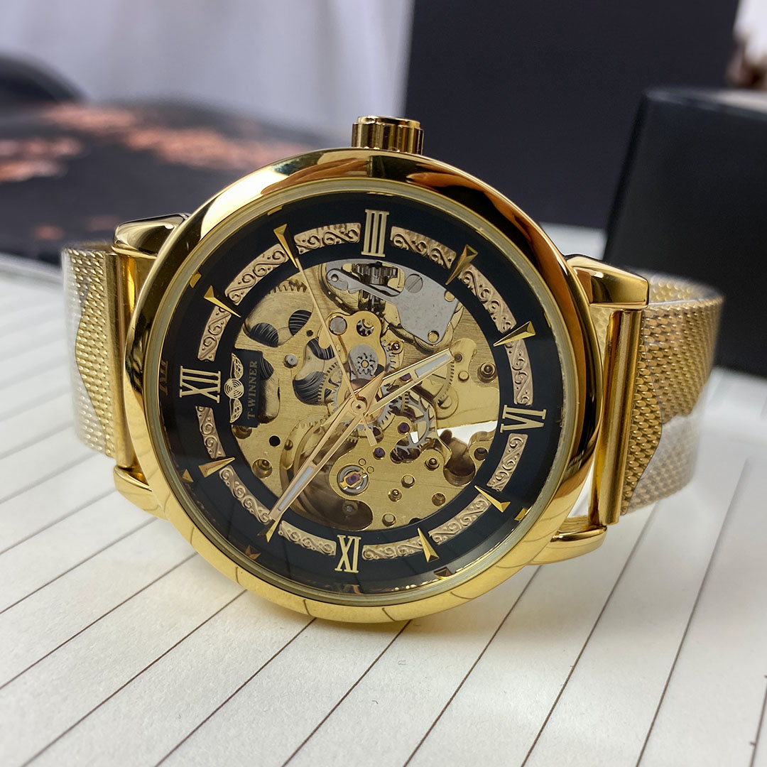 Механічний годинник T-Winner Skeleton (gold) Механічний годинник T-Winner Skeleton (gold)