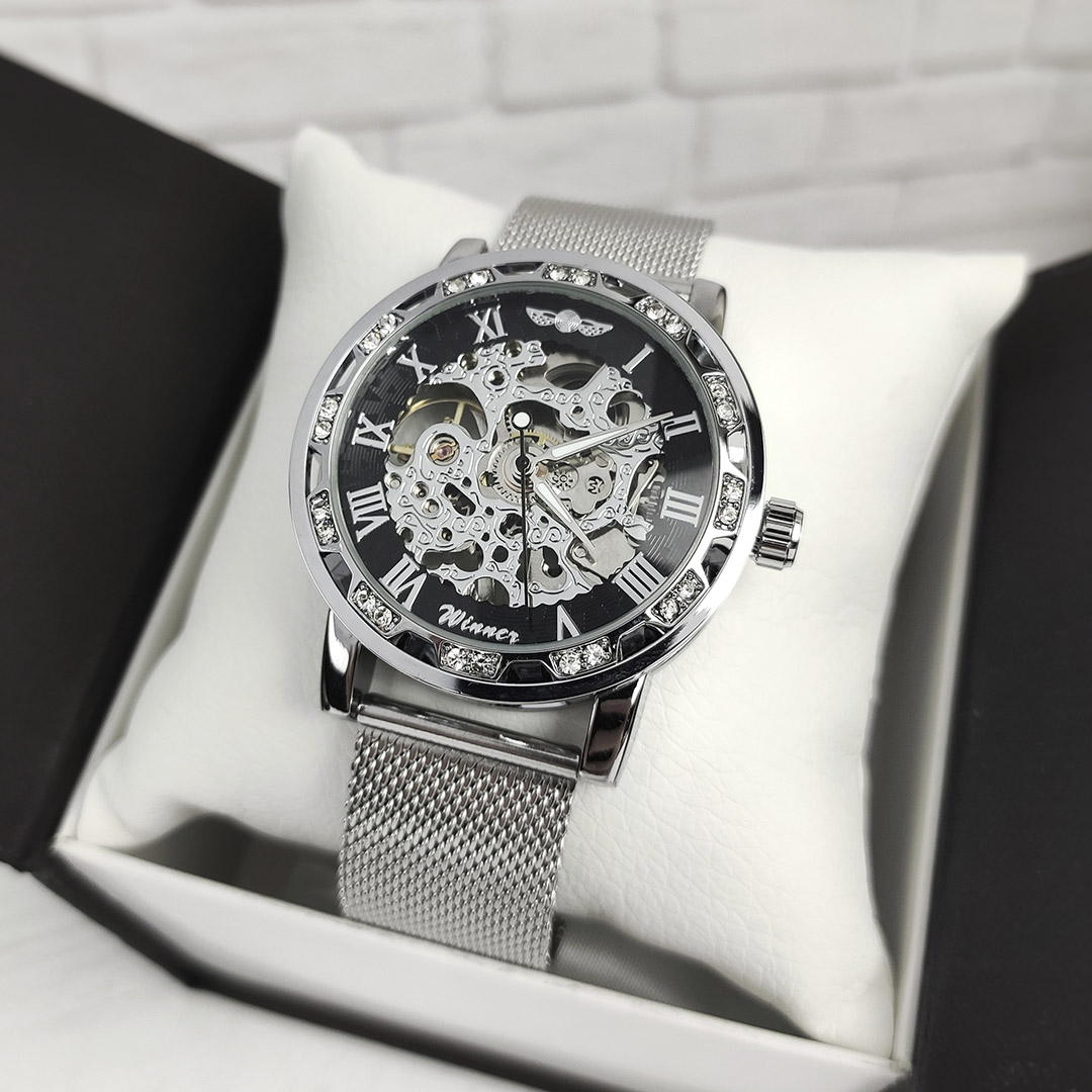 Механічний годинник Winner Diamonds (silver) Механічний годинник Winner Diamonds (silver)