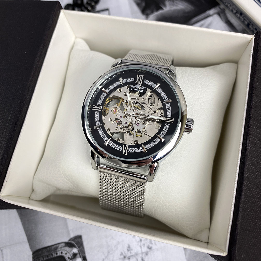 Механічний годинник T-Winner Skeleton (silver) Механічний годинник T-Winner Skeleton (silver)