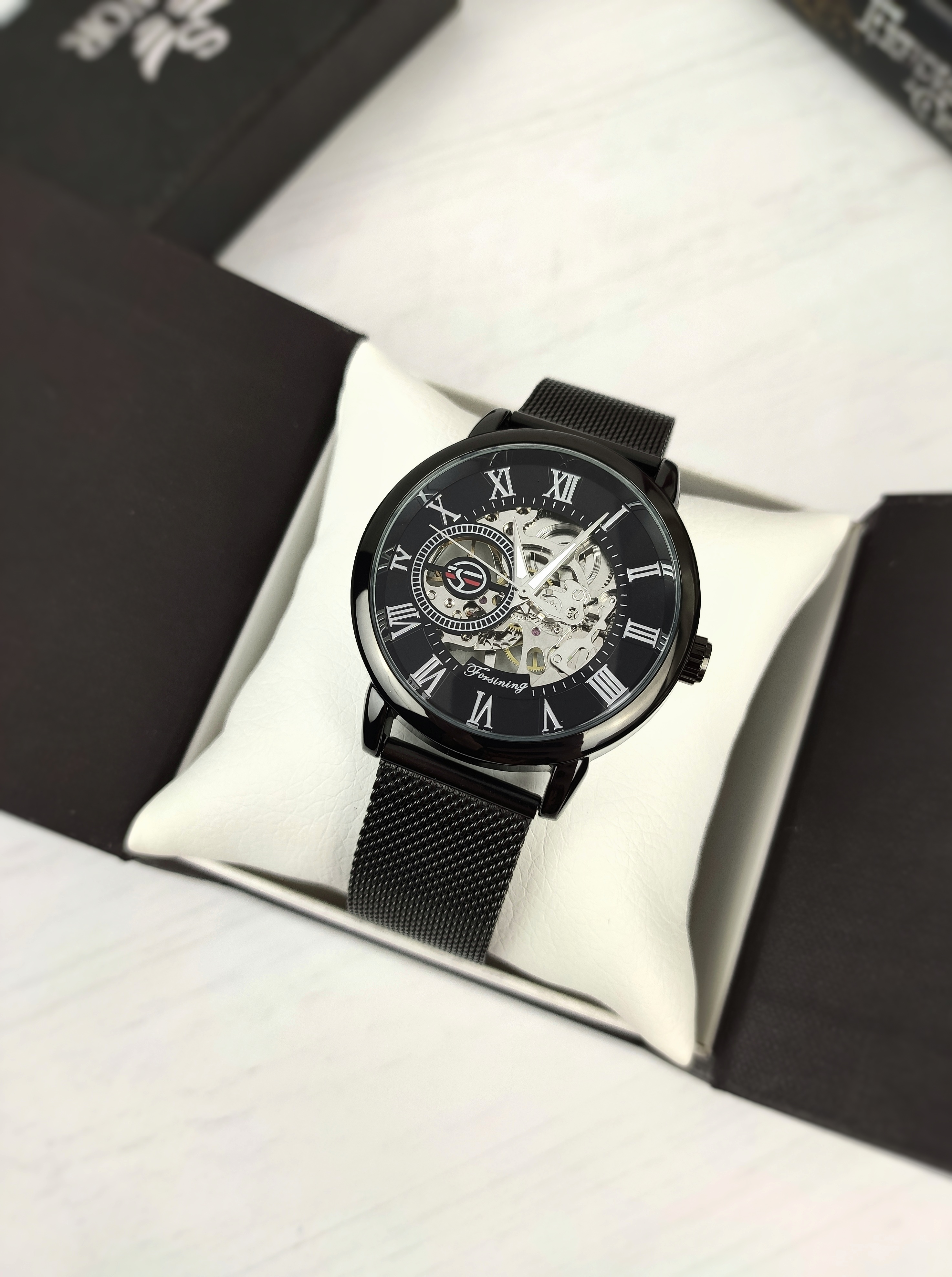 Механічний годинник Forsining Rich (black) Механічний годинник Forsining Rich (black)