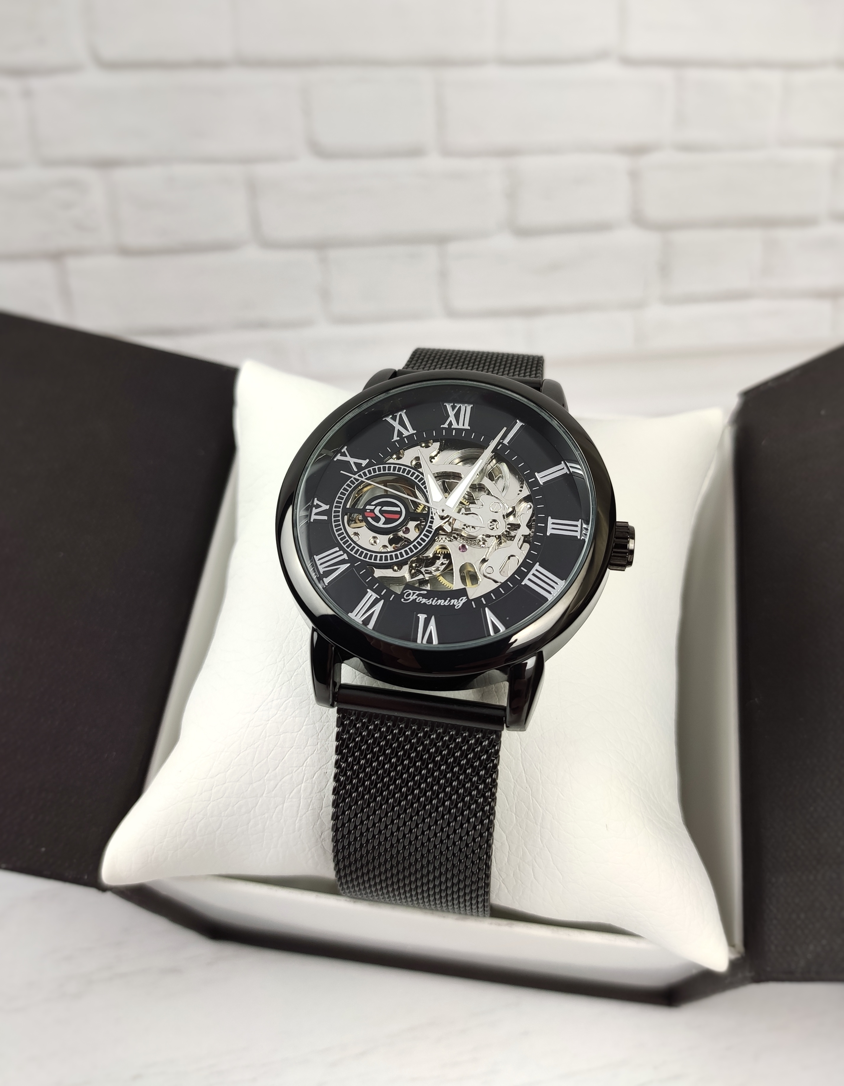 Механічний годинник Forsining Rich (black) Механічний годинник Forsining Rich (black)