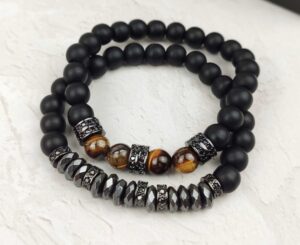 Браслети з натуральних каменів Royal Tiger Eye