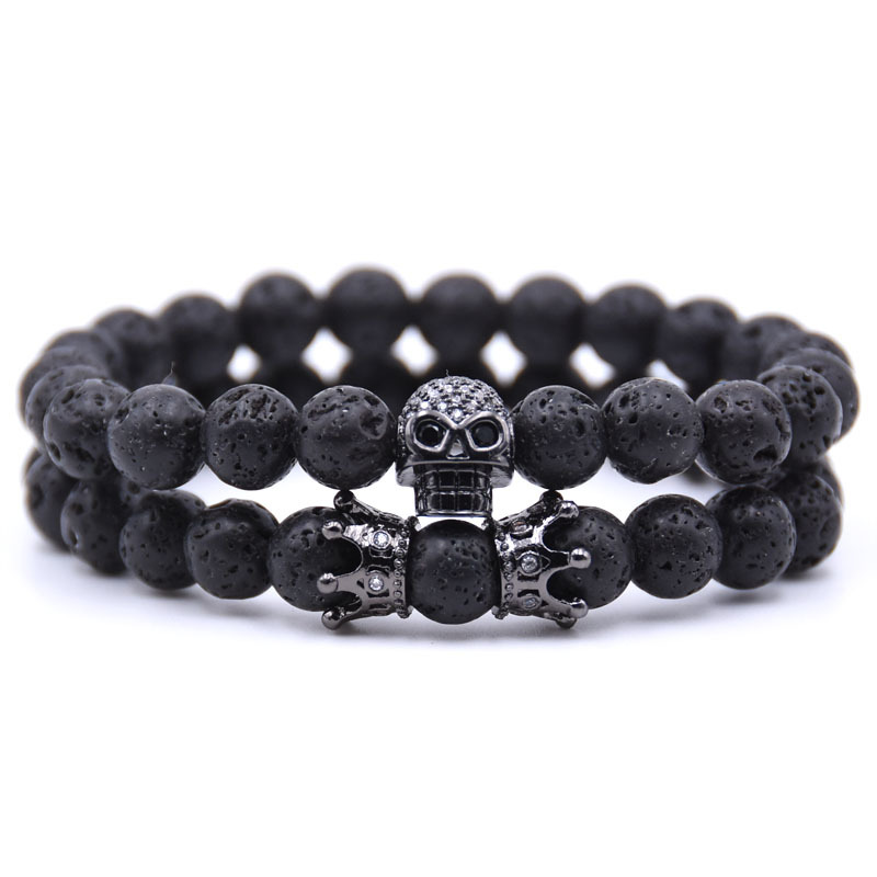 Браслети з натуральних каменів Black Lava set Браслети з натуральних каменів Black Lava set