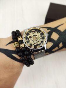 Браслети з натуральних каменів Royal Golden set