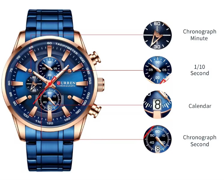Чоловічий годинник Curren (blue) Чоловічий годинник Curren (blue)