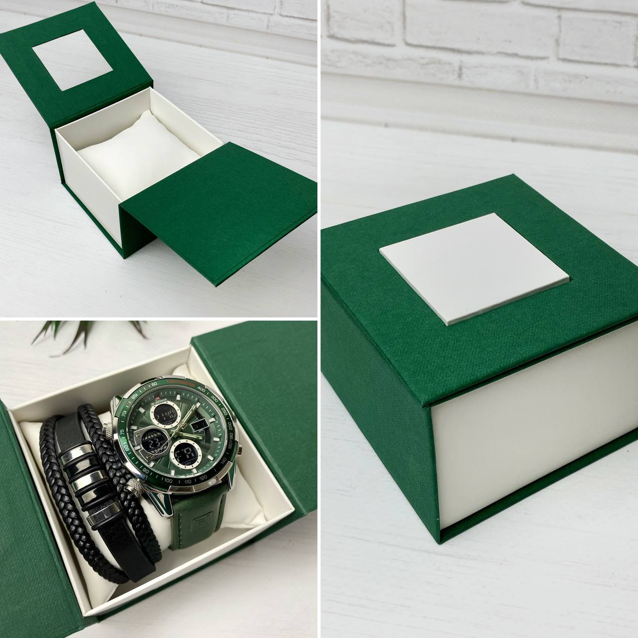 Подарункова коробка для годинника (green) Подарункова коробка для годинника (green)