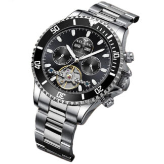 Механічний годинник з автопідзаводом Ailang (silver)