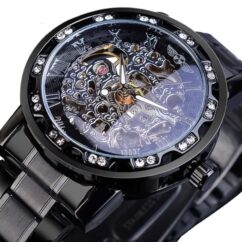 Механічний годинник Winner Stones (black)